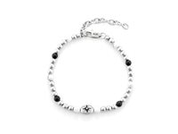 Bracciale 4US: Cesare Paciotti Uomo San Valentino 24 in Acciaio Onice 4UBR6449